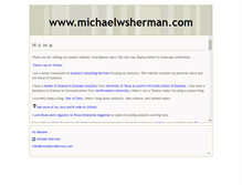 Tablet Screenshot of michaelwsherman.com